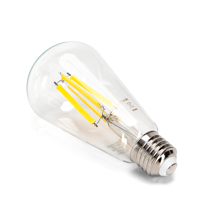 LED Filament pære ST64 E27, 16W, 6500K, Klar