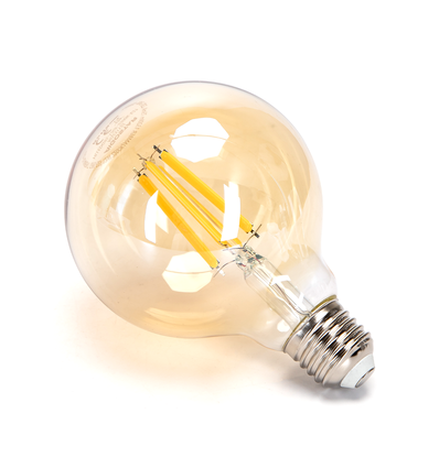 LED Filament pære G95 E27 10W 2200K Amber