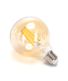 LED Filament pære G95 E27 10W 2200K Amber