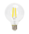 LED Filament pære G95 E27 12W 6500K - Klar