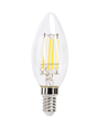 LED Filament pære C35 E14 - 6W | 6500K Klar