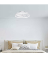 LED Loftlampe med Ventilator 60W - DC20W Motor + 40W LED (6500K) inkl. Fjernbetjening