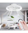 LED Loftlampe med Ventilator 60W - DC20W Motor + 40W LED (6500K) inkl. Fjernbetjening