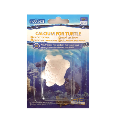 Calcium Tabletter til Skildpadder - 5x3,5 cm, 15g/stk, Hvid