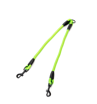 Fluorescerende Dobbelthagekæde Hundesnor - D0.8*L40cm - Grå/Blå/Grøn