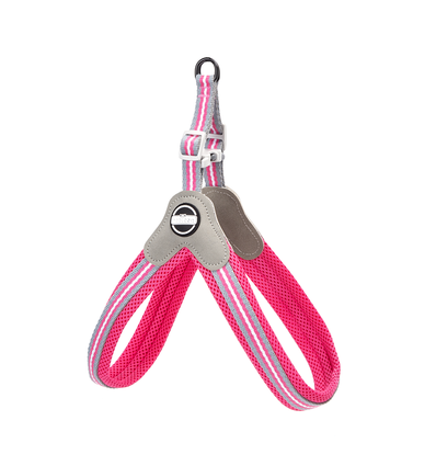 Y-Formet Hundesele M | Bryst 44-60cm | Sort/Blå/Pink