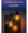 Bluetooth Mesh Smart Filament pære G45 - E14 4.5W CCT Amber | Med Fjernbetjening | 6 stk.