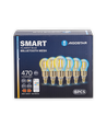 Bluetooth Mesh Smart Filament pære G45 - E14 4.5W CCT Amber | Med Fjernbetjening | 6 stk.