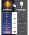 Bluetooth Mesh Smart Filament pære A60 - E27 6W CCT Ravfarvet - 6 stk. med Fjernbetjening