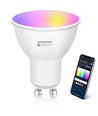 Bluetooth Mesh Smart LED-Pære GU10 6,5W RGB+CCT - 2-pak