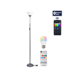 Bluetooth Mesh Smart Gulvlampe G45 E27 6.5W RGB+CCT - Inkl. Fjernbetjening & 2,3m Ledning - Grå