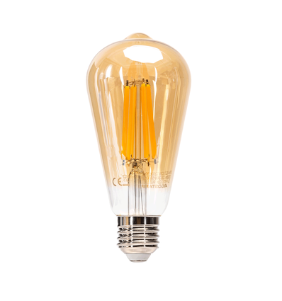 LED Filament pære ST64 E27 - 16W 2200K Amber