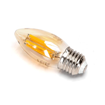 Se LED Filament C35 E27 8W - 2200K Amber - Kulør : Ekstra varm hos Aigostar.dk