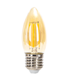 LED Filament pære C35 E27 8W - 2200K Amber