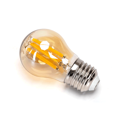 Se LED Filament G45 E27 8W 2200K Amber - Kulør : Ekstra varm hos Aigostar.dk