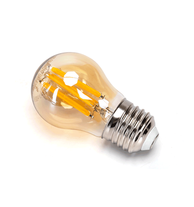 LED Filament pære G45 E27 8W 2200K Amber