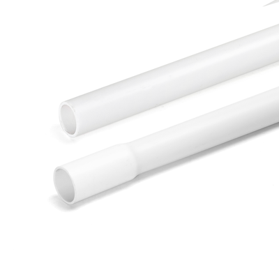Billede af Hvid PVC Flared Elektrisk Rør - 16mm x 2m