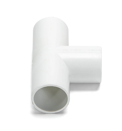 PVC Elektrisk Rør T-Stykke, 25mm, 4 stk, Hvid