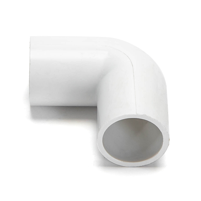 Billede af Hvid PVC Elektrisk Rørvinkel, Albue 20mm - 4 stk.