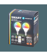 Bluetooth Mesh Smart LED-Pære G45 E14 - 6.5W RGB+CCT med Fjernbetjening, 2 Stk.