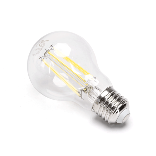 LED Filament pære A60, E27 - 10W, 6500K, Klar