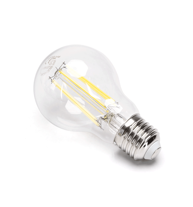 LED Filament pære A60, E27 - 10W, 6500K, Klar