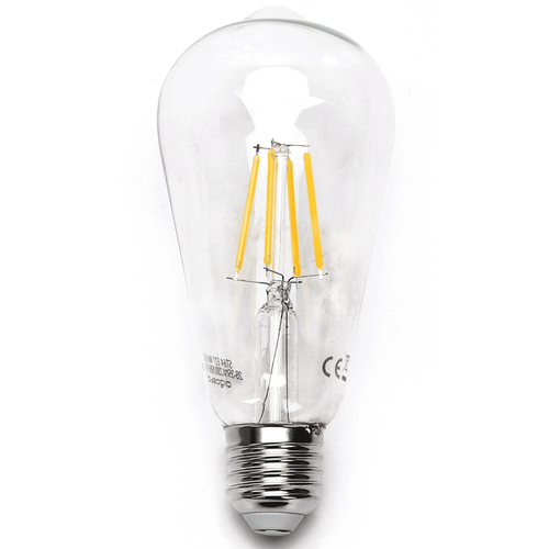 LED Filament pære ST64 - E27 10W 2700K - Klar