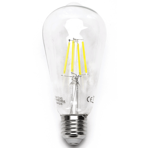 LED Filament pære ST64 E27 - 10W 6500K Klar