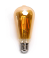 LED Filament pære ST64 E27 - 10W, 2200K, Amber