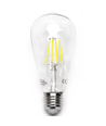 LED Filament Pære - ST64 E27, 12W, 6500K, Klar