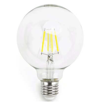 LED Filament pære G95 E27 20W - 6500K Klar