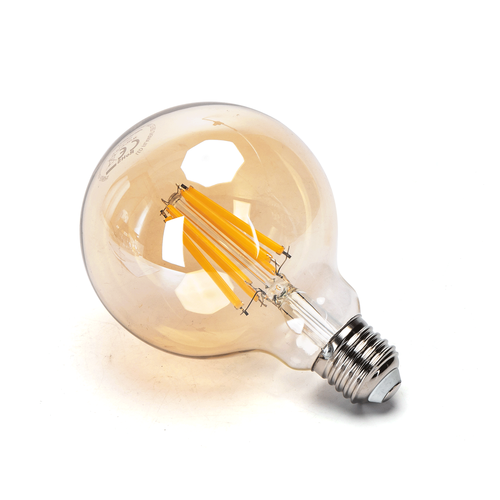 LED Filament pære G95 E27 - 20W 2200K Amber