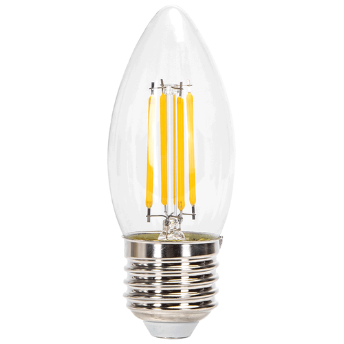 LED Filament pære C35 E27 6W 2700K - Klar