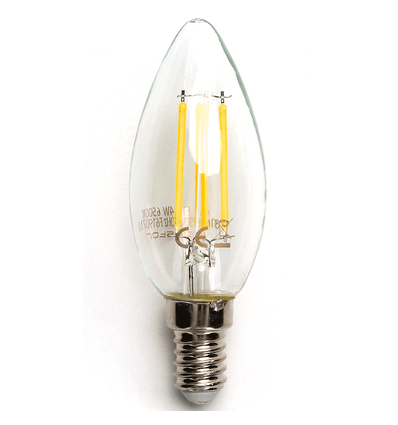 LED Filament pære C35 E14, 8W, 2700K, Klar