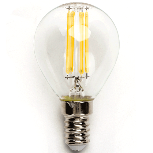 LED Filament pære G45 E14 - 6W 2700K Klar