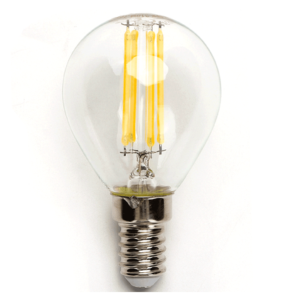 LED Filament pære G45 E14 - 6W 2700K Klar