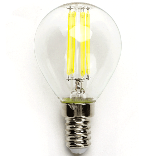 LED Filament pære G45 E14 6W 6500K Klar