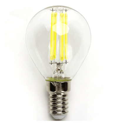 LED Filament pære G45 E14 6W 6500K Klar