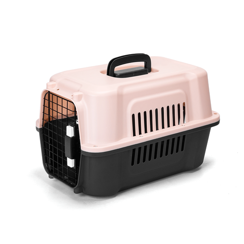 Transportkasse med Jerndør L48xB31xH30cm Pink/Sort (S)