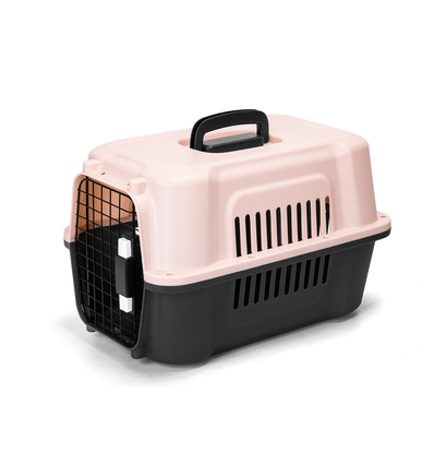 Transportkasse med Jerndør L48xB31xH30cm Pink/Sort (S)