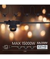 Outlet: LED LYSKÆDE01 - 10*E27 FATNINGER - 6,5M