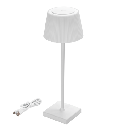 LED BORDLAMPE - 4W - CCT(3000-5000K) - Touchdæmpning - IP54 - HVID