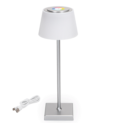 LED BORDELAMPE - 4W RGB+CCT (3000-5000K) (Touch-dæmpning) IP54/SØLV