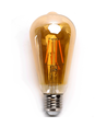 LED filament pære ST64 E27 - 18W 2200K - amber