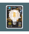 LED filament pære - G95 E27 16W 2200K/AMBER