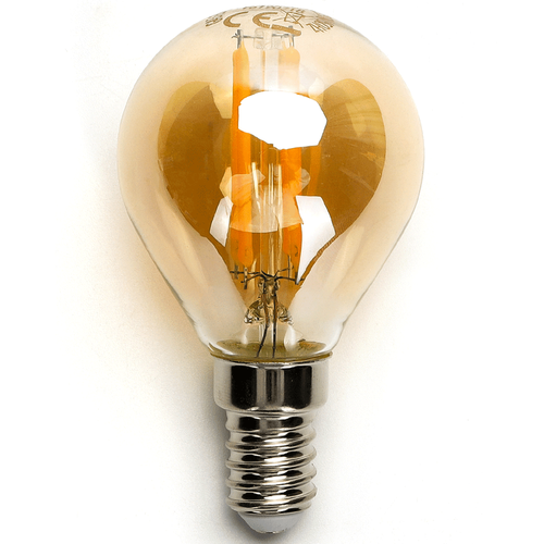 LED filament pære G45 E14 8W - 2200K/AMBER