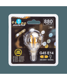 LED filament pære G45 E14 8W - 2200K/AMBER