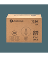 LED filament pære G95 E27 12W 2200K/AMBER - Dobbelt-pakke