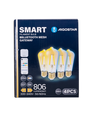 Bluetooth mesh smart filament pære ST64 - E27 6W CCT amber, fjernbetjening /4 STK