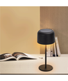 Solopladelig bordlampe - 3,4W 3000K (TouchDæmpning) IP54 / Sort